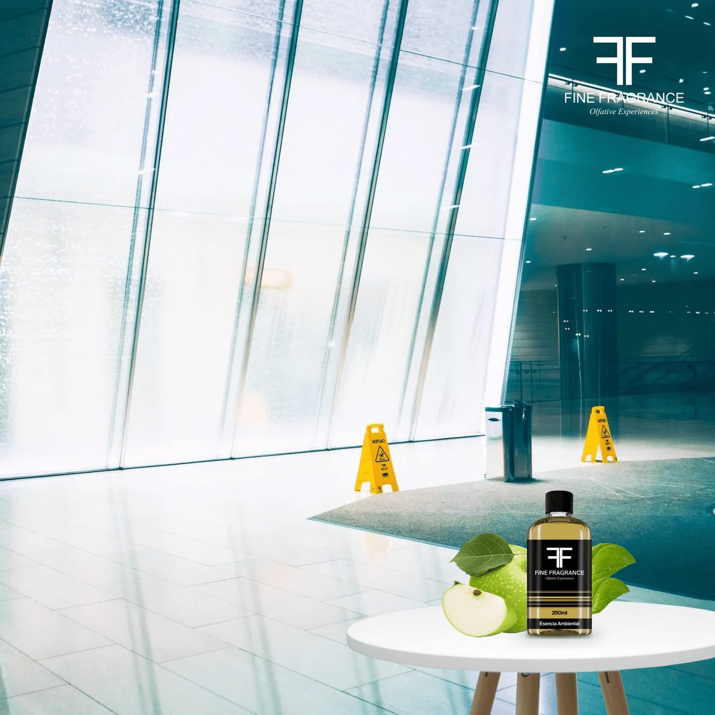 Fine Fragrance, Esencia para difusor aroma Manzana Verde, 250ml, ultra concentrada para uso exclusivo en difusores profesionales y aromaterapia