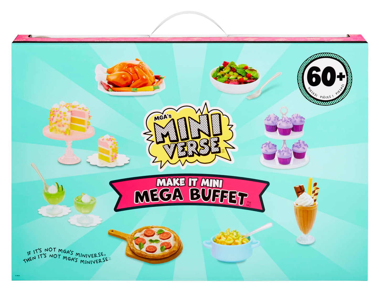 Mini Coleccionables MGA's Miniverse Réplicas de Comida Mega Buffet DIY para Coleccionistas y Niños