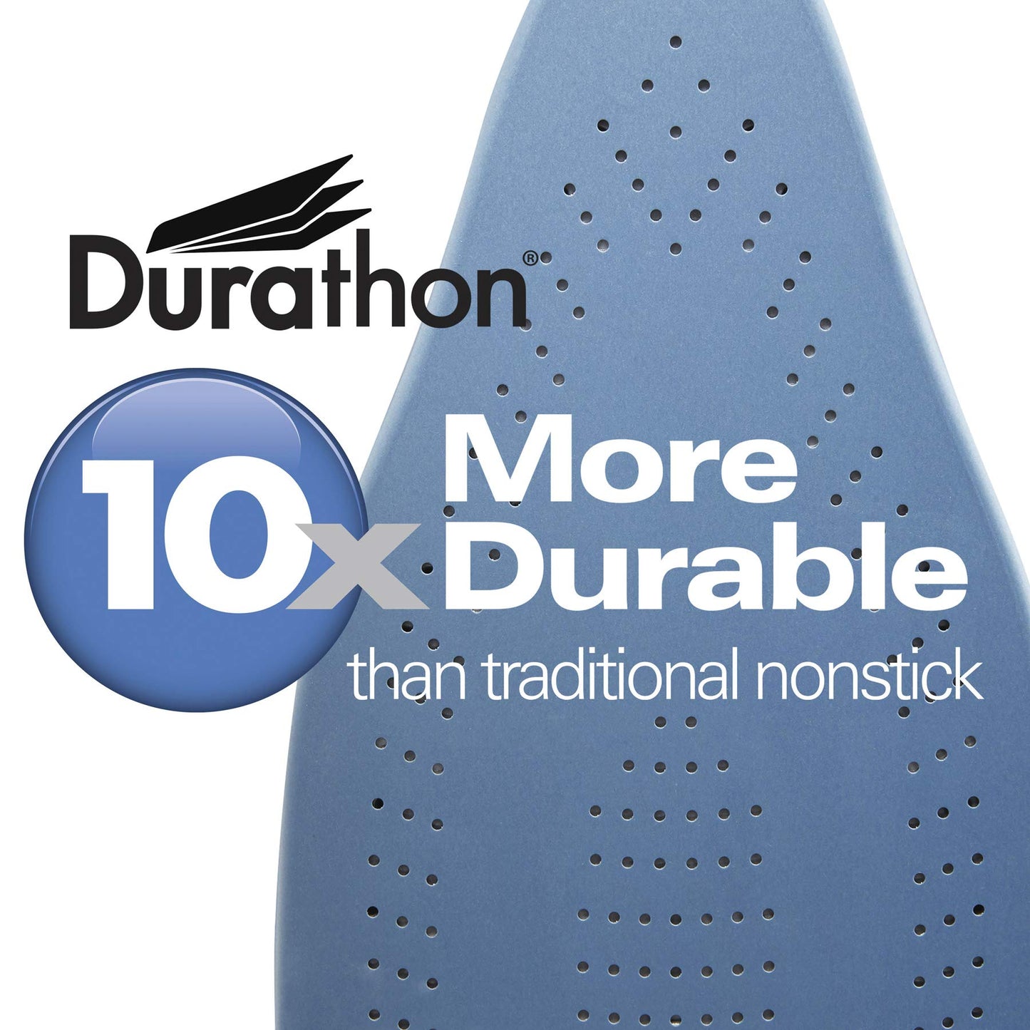 Hamilton Beach - Plancha de vapor y vapor vertical para ropa con suela Durathon resistente a los arañazos, cable retráctil de 8 pies, apagado automático de 3 vías, antigoteo, 1800 vatios, plata y azul