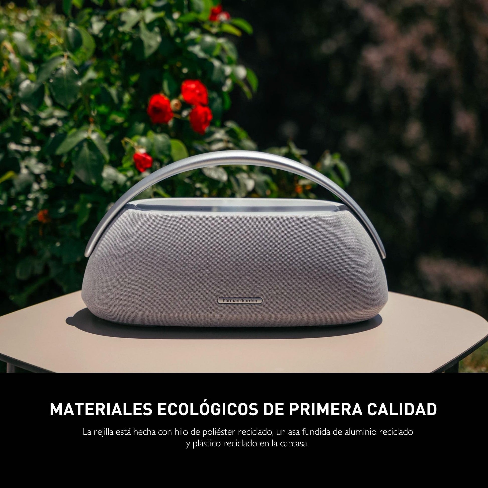 Harman Kardon Go + Play 3 Bocina Inalámbrica Bluetooth, 160W de Potencia, Reproducción 8 Horas, Micrófonos Duales - Gris