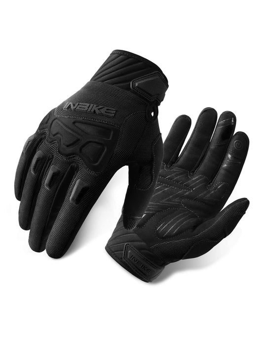 INBIKE - Guantes de bicicleta de montaña para hombre, protectores de nudillos, acolchados para hombre, transpirables, para MTB, motocross, carreras, Dirtbike