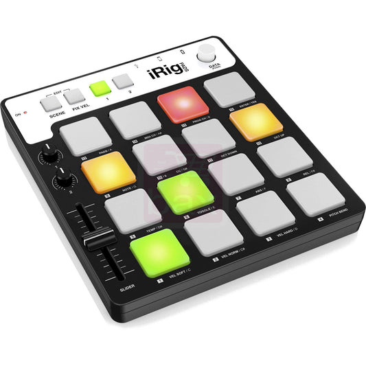 IK Multimedia iRig Pads MIDI - driver de ranura para iPhone, iPad y Mac/PC