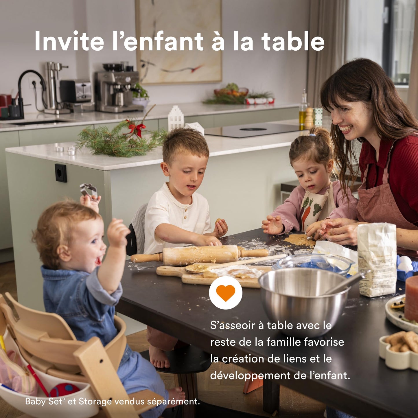 Silla Tripp Trapp de Stokke, Silla ajustable, evolutiva para recién nacidos, niños y adultos - Práctica, cómoda y ergonómica - Diseño atemporal (Negro)