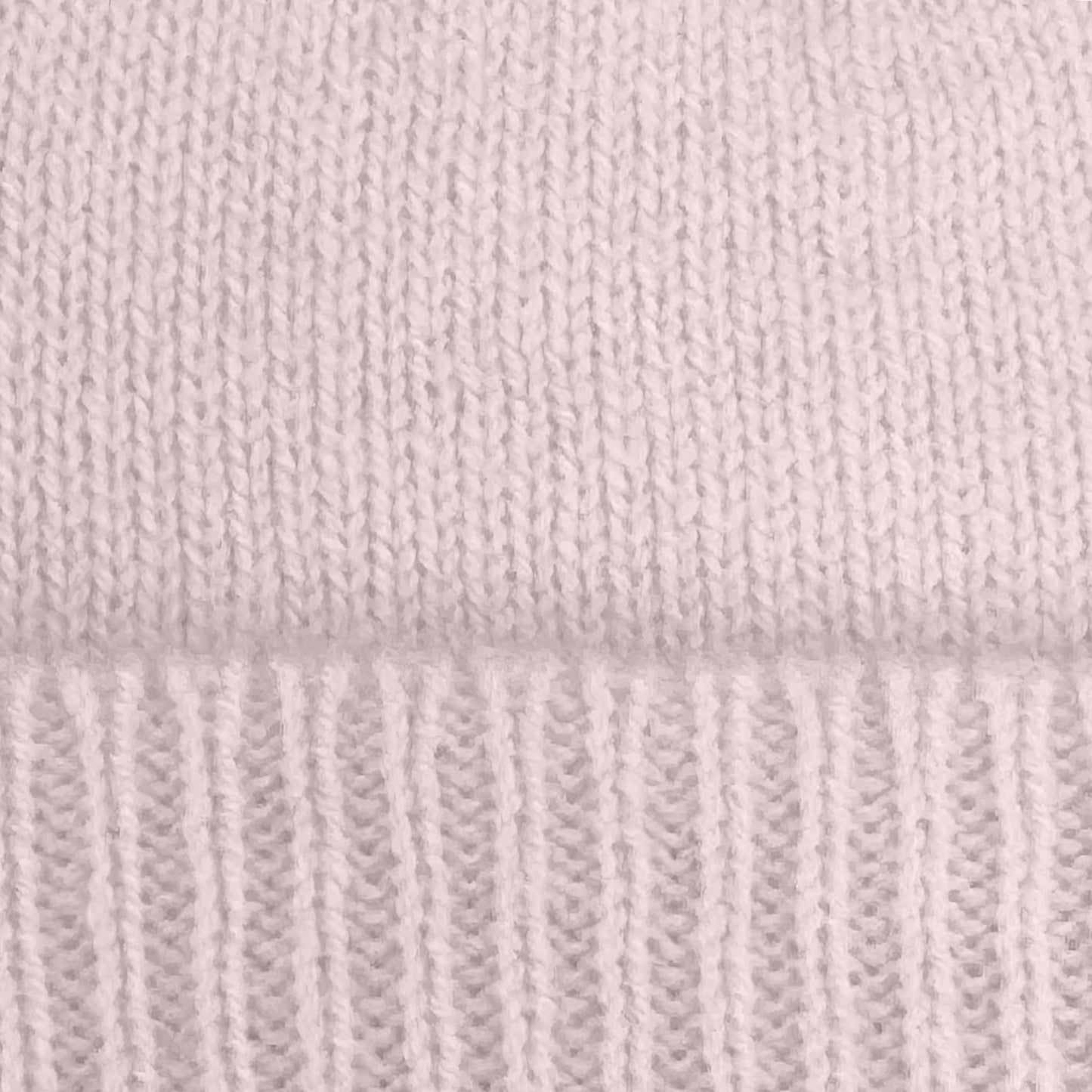 Jet&Bo BABY - Juego de gorro y botines 100% cachemir para bebé, color rosa, tamaño 0-6 meses, suave, acogedor e hipoalergénico, caja de regalo y tarjeta incluida