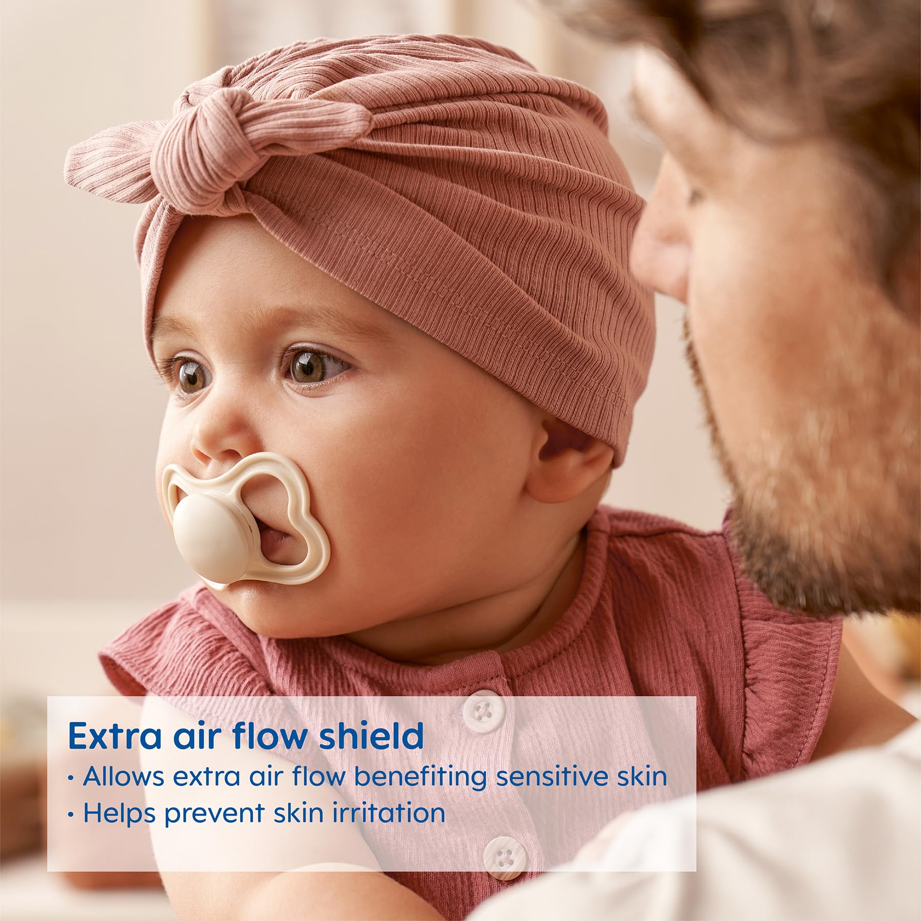 MAM Air Day & Night - Chupete de bebé para piel sensible, brilla en la oscuridad, paquete de 3, más de 16 meses, niño, 3 unidades (paquete de 1)