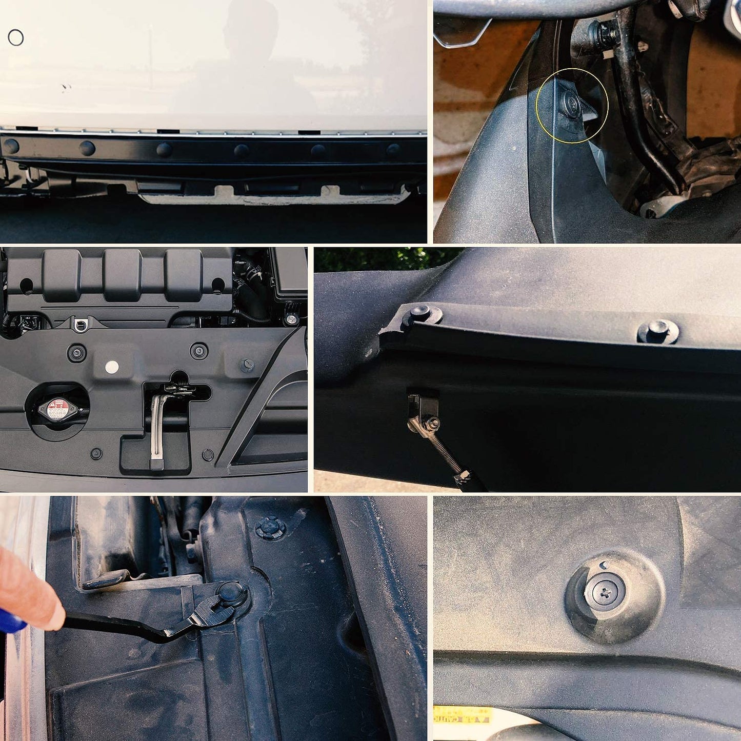 Grapas Automotrices 670 Piezas, Clips de Sujeción de Plástico para Coche 16 Tamaños, con Herramientas de Extracción de Sujetadores, Universal Auto Clips de Nylon para Toyota, Honda, Nissan, Mazda
