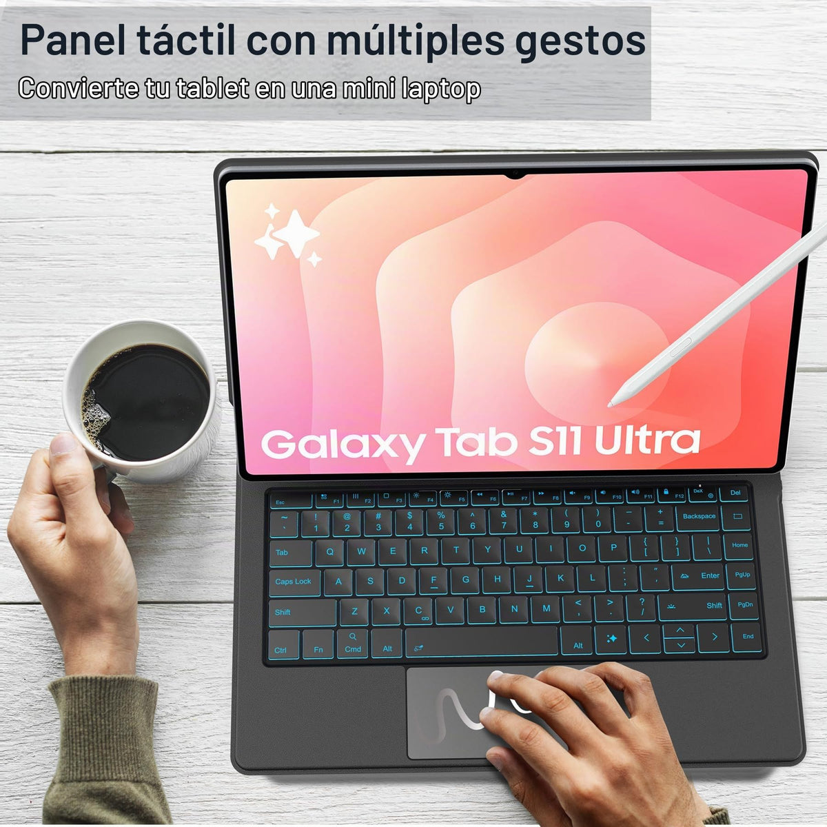 Funda Teclado Samsung Galaxy Tab S11 Ultra 14.6 Pulgadas