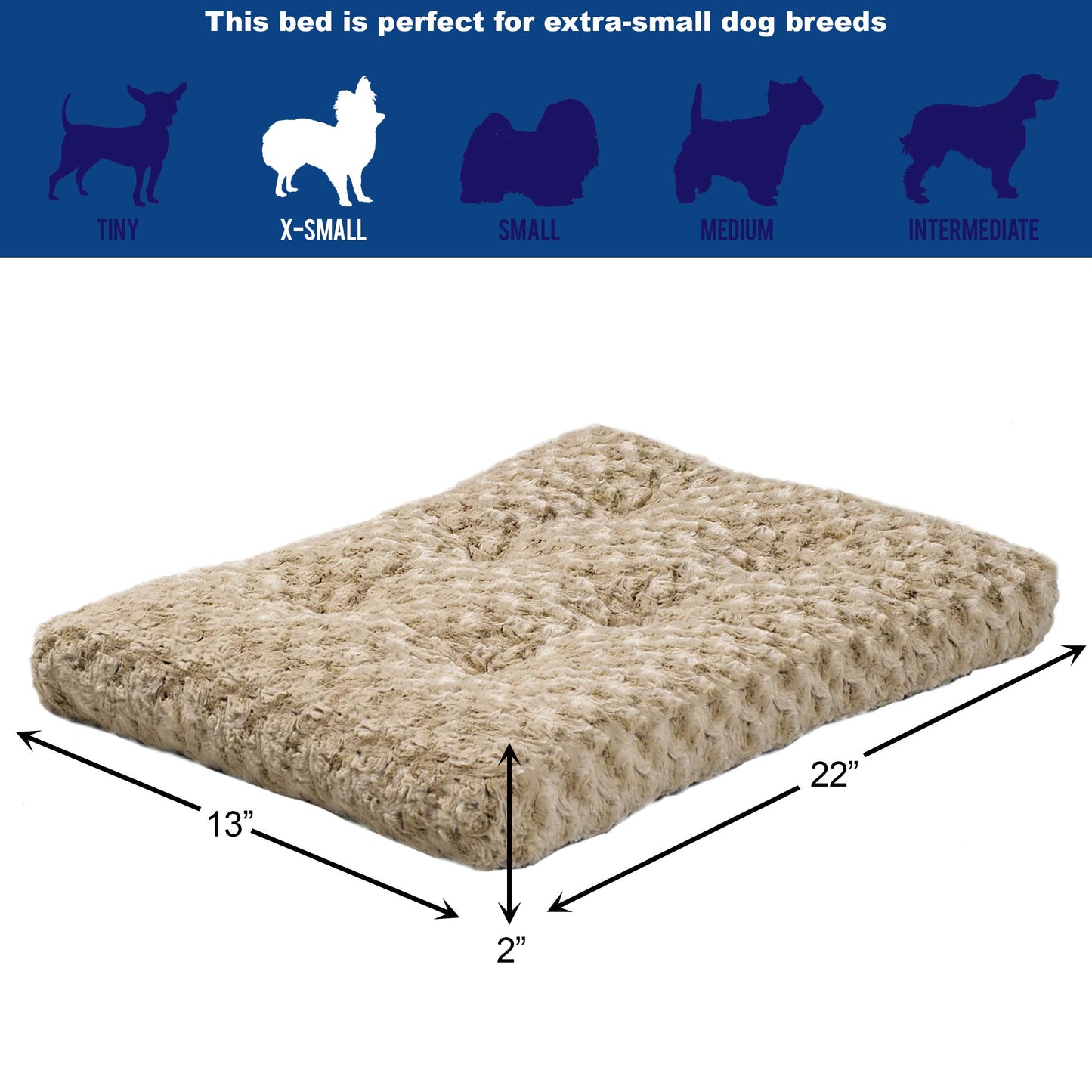 Cama para Mascotas MidWest Quiet Time Deluxe Tostado en Espiral