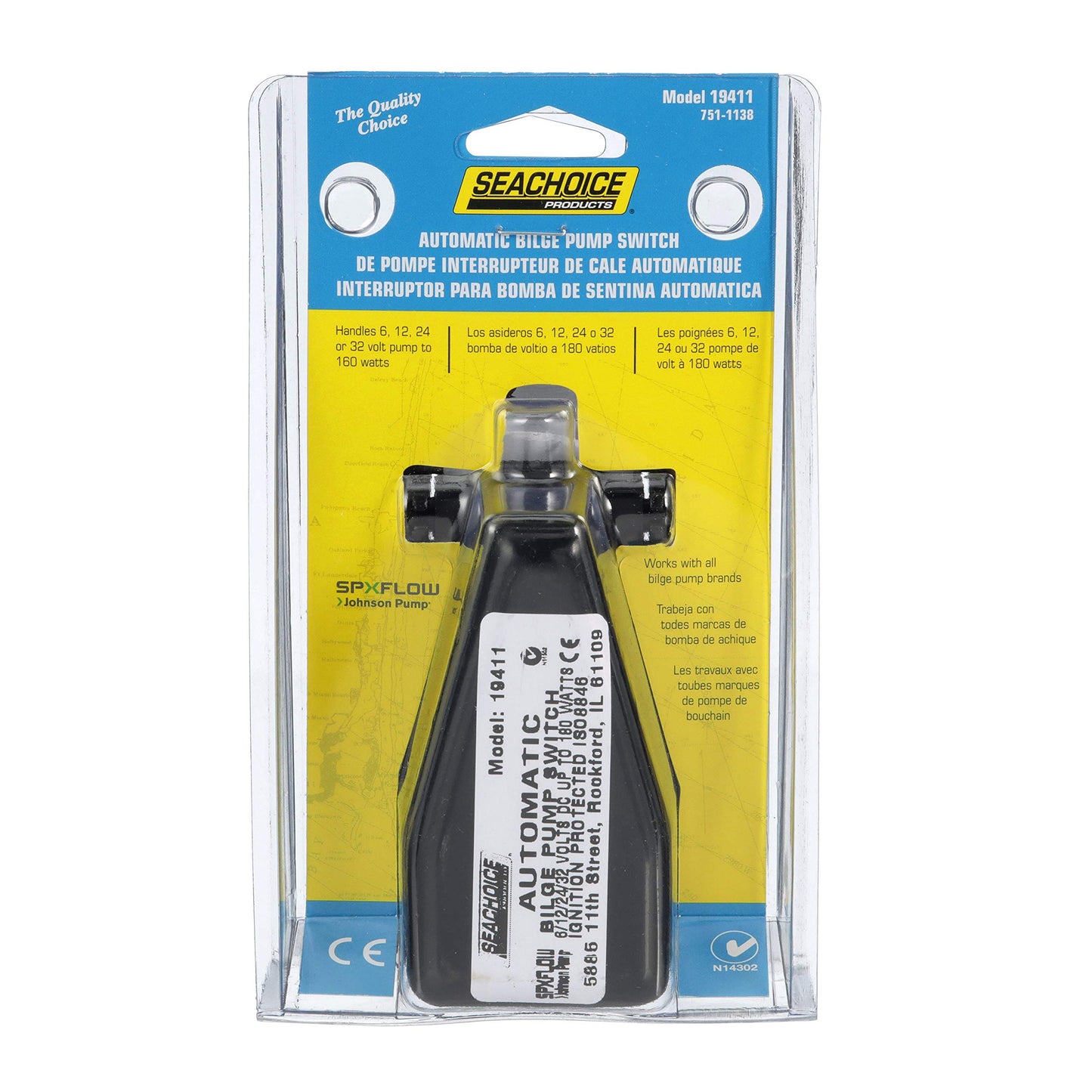 Seachoice - Bomba de sentina marina automática para 6-32 V