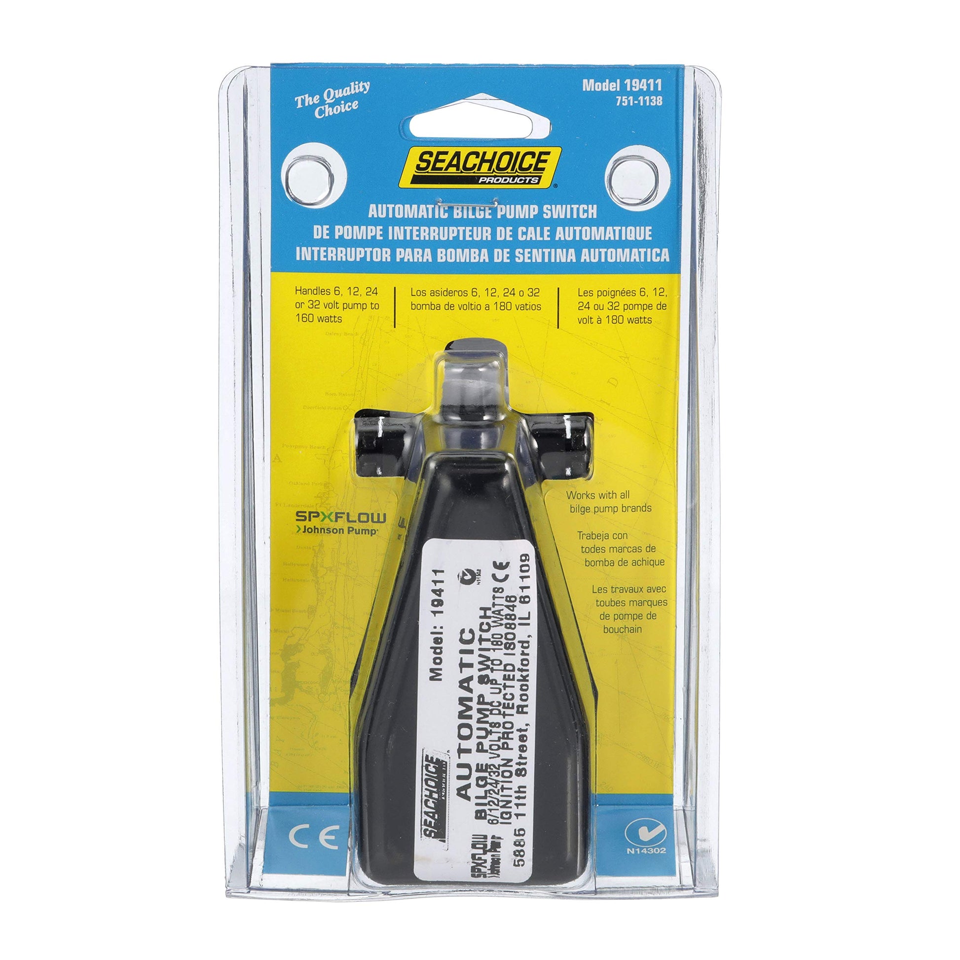 Seachoice - Bomba de sentina marina automática para 6-32 V