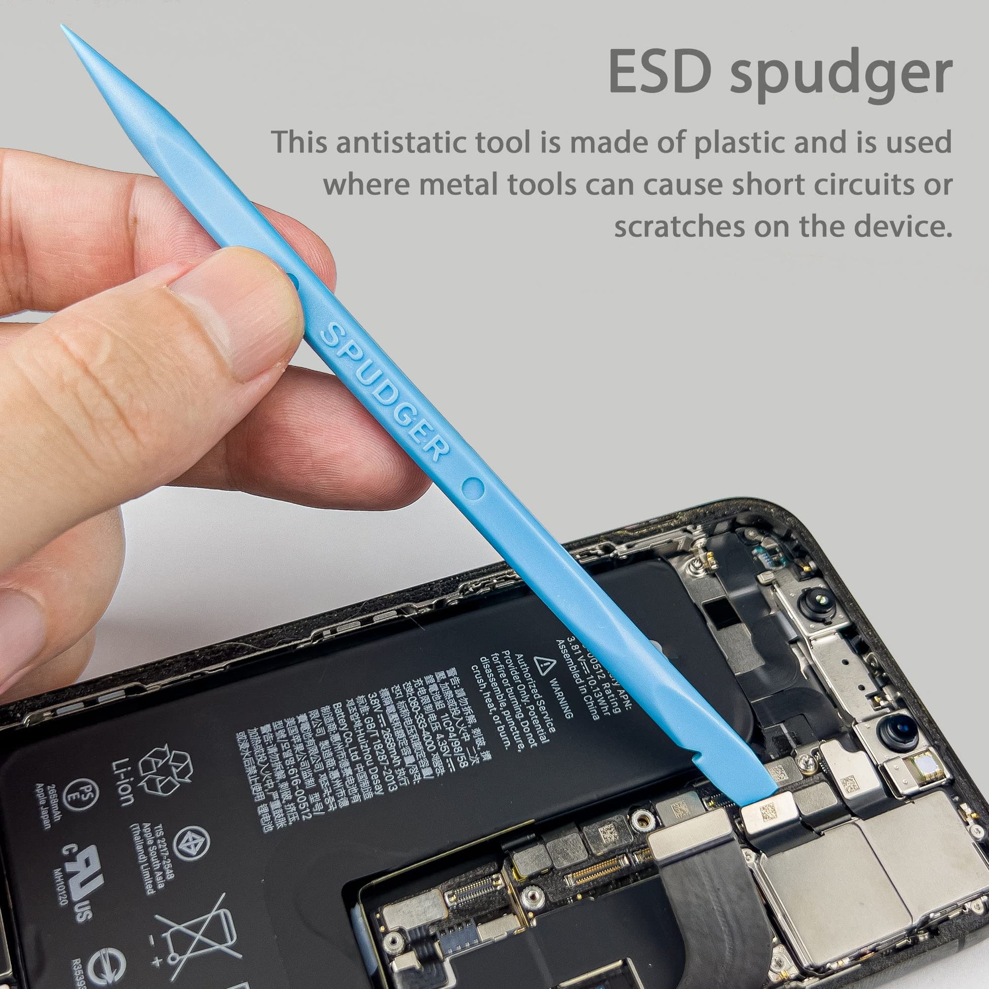 HowFixit Kit de herramientas de palanca de apertura con Spudgers ESD, cepillo para polvo antiestático, Spudger de metal para desmontar y reparar portátiles, consola de juegos, computadora