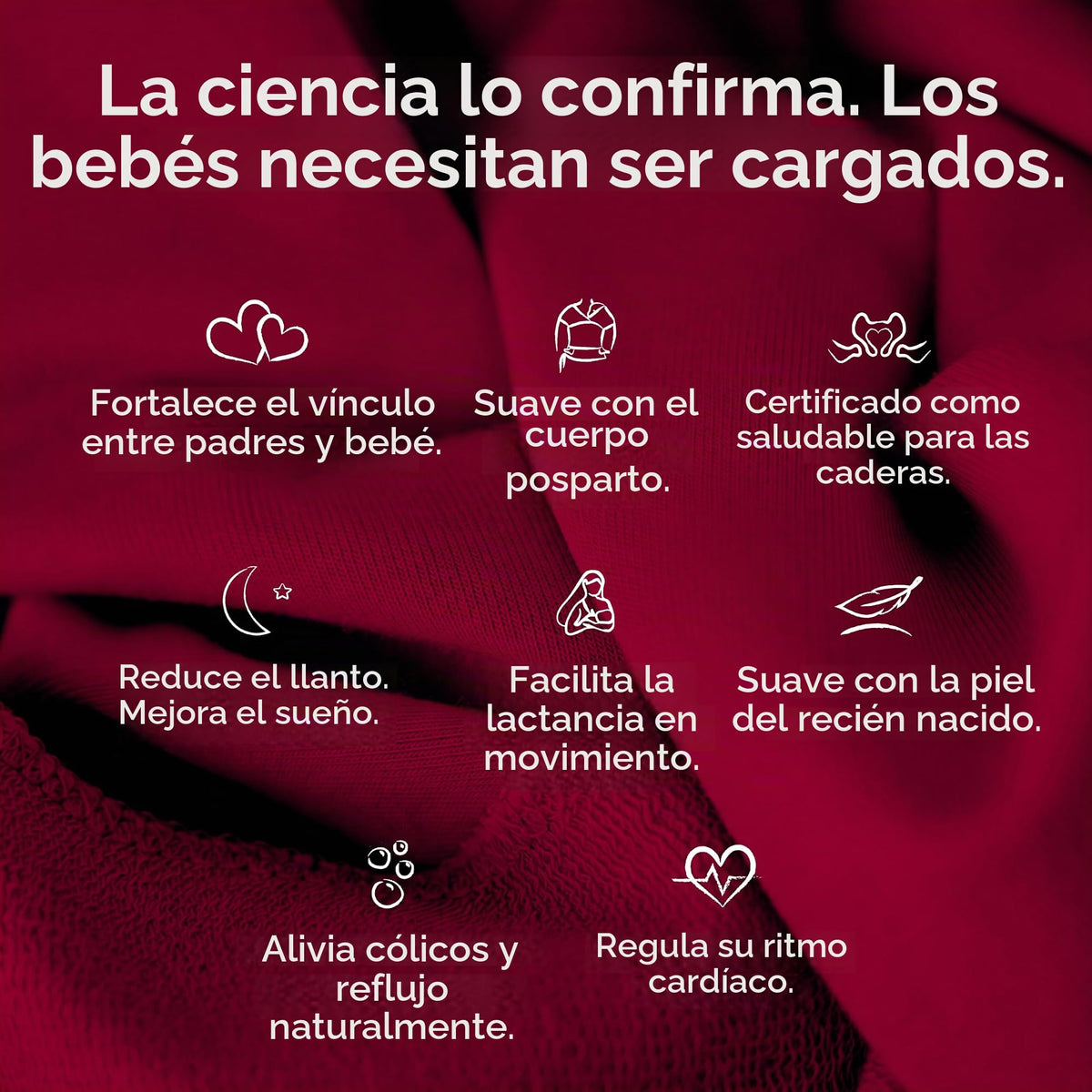 Boba Fular Elástico Portabebé Boba Wrap, para Bebés Recién Nacidos y Niños Hasta 16 Kg (Sangria)