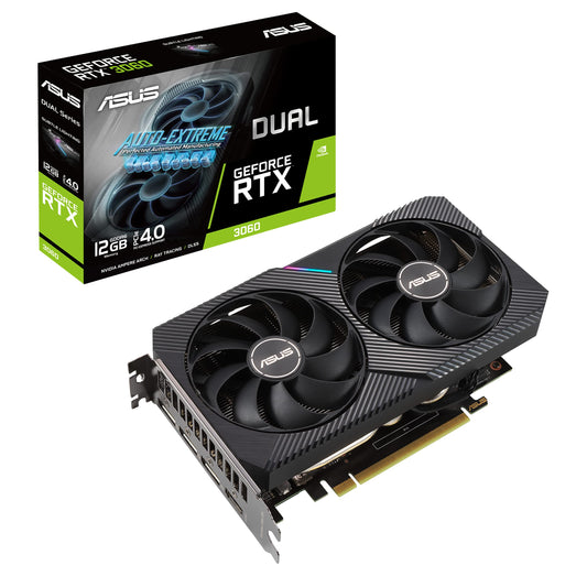 Tarjeta Gráfica Asus Nvidia GeForce RTX 3060 12GB GDDR6 Ventilador Axial-tech Edición OC para Hombre
