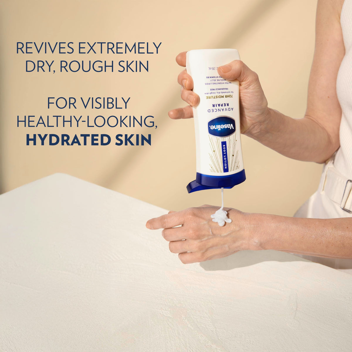 Vaseline Intensive Care Body Lotion, Advanced Repair Unscented, 10 oz