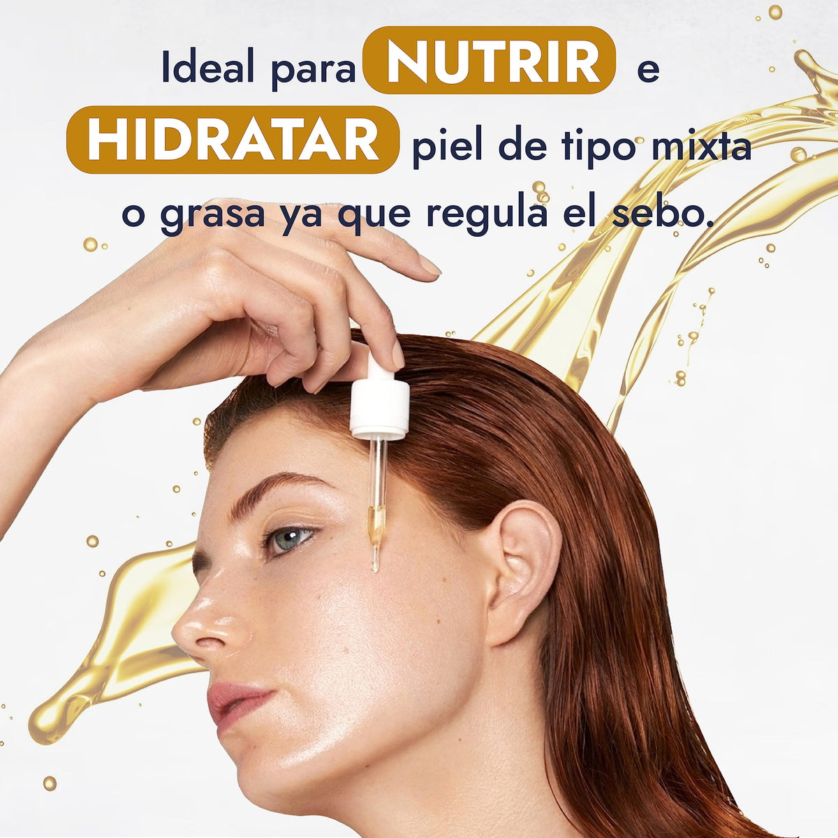 HEBBE | Aceite De Jojoba 250 ml | Orgánico Prensado En Frío Para Cabello Y Piel | Hidratante Facial Para Piel Mixta Y Grasa | Regula Sebo Fortalece Cabello