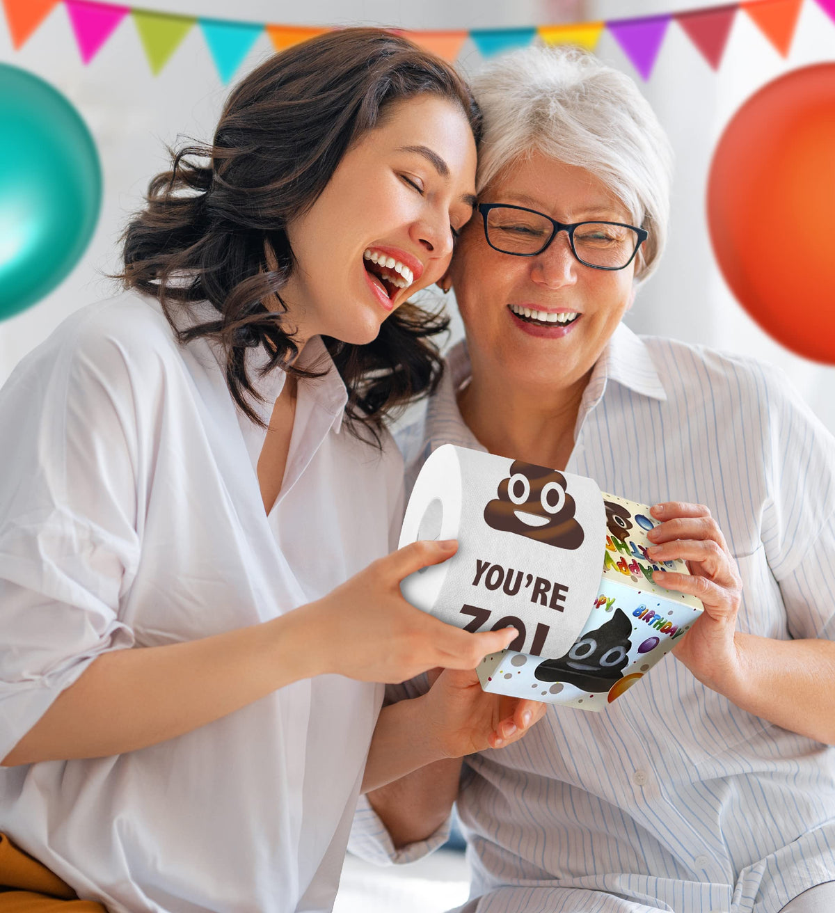 Papel Higiénico Holy Poop Impreso Sorpresa Divertida para Cumpleaños 70