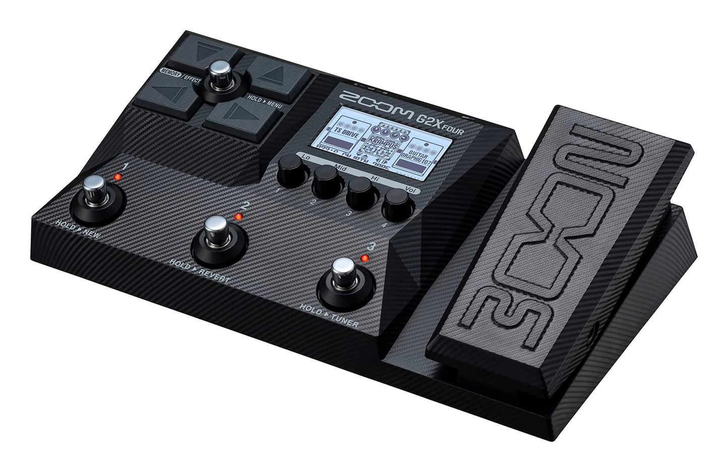 Procesador Multiefectos Zoom G2X Revestimiento Múltiple Ligero con Pedal de Expresión para Guitarras