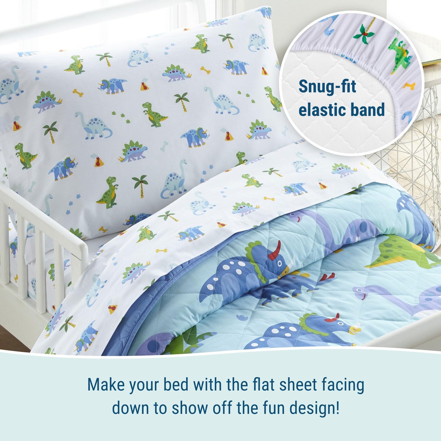Olive Kids Dinosaur Land Toddler Sheet Set