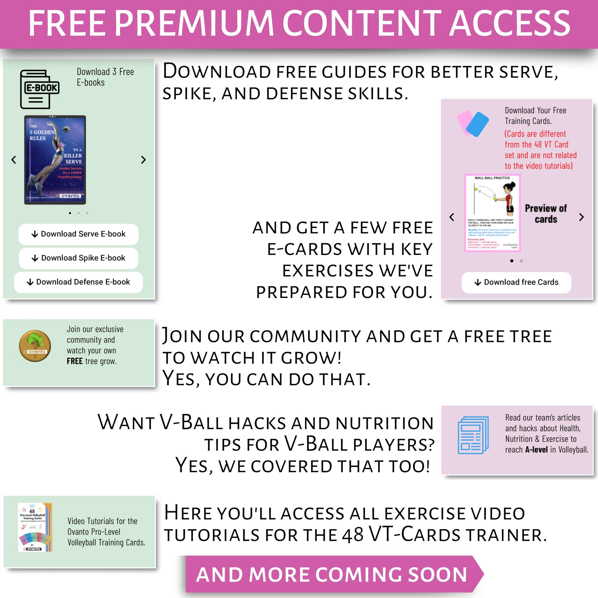 Tarjetas de Entrenamiento de Voleibol OVANTO a Todo Color Mesa de Trabajo Revestida Mediano para Jóvenes