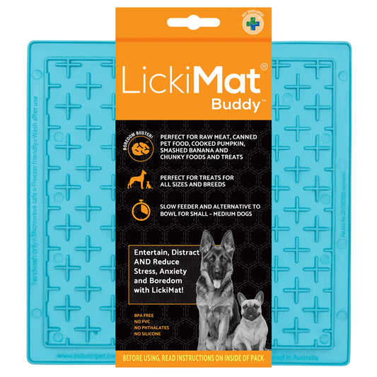 LickiMat - Comedero lento clásico para perros, para reducir el aburrimiento y la ansiedad; perfecto para alimentos, dulces, yogur, mantequilla de maní. Divertida alternativa a un tazón para perros de alimentación lenta.