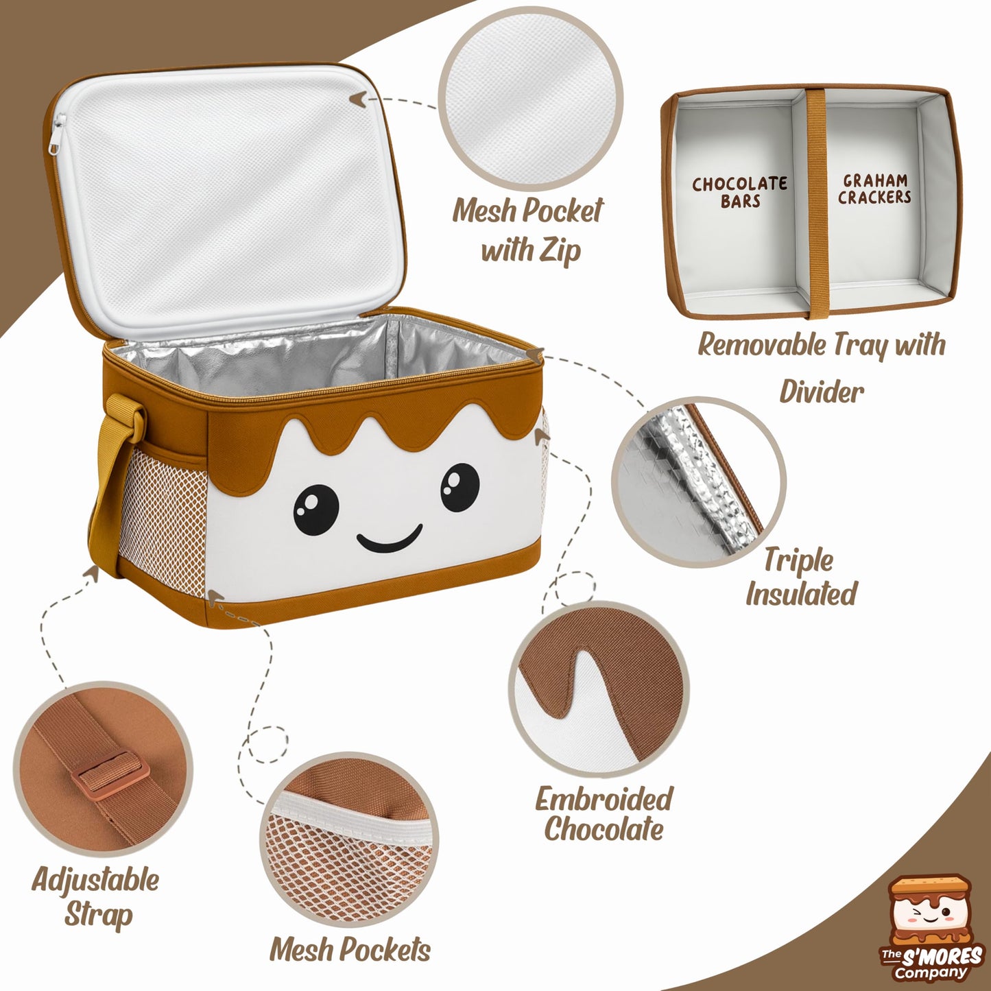 The S'MORES COMPANY - Organizador de bandejas con organizador