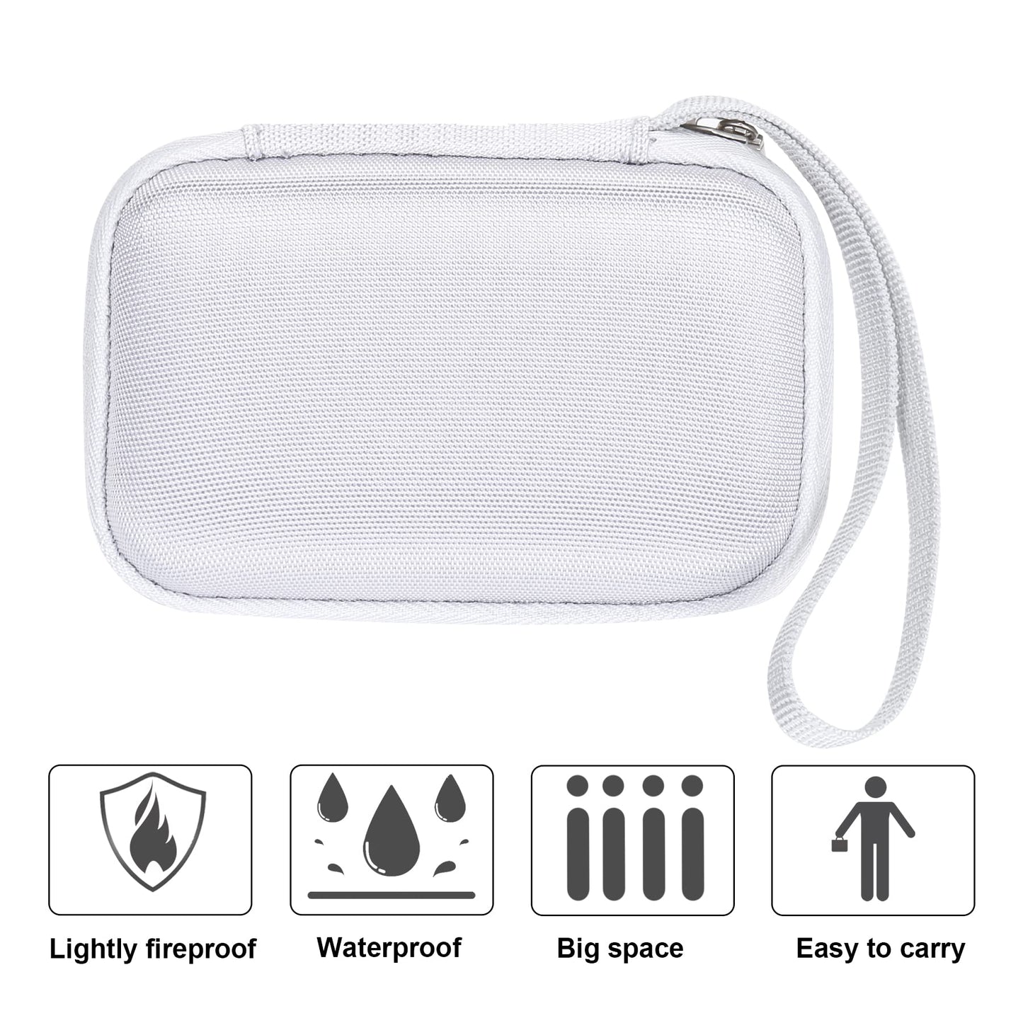 Funda rígida de Viaje khanka Blanco Anker 621 622 633 MagGo Cargador portátil inalámbrico de 5000 mAh 10000 mAh