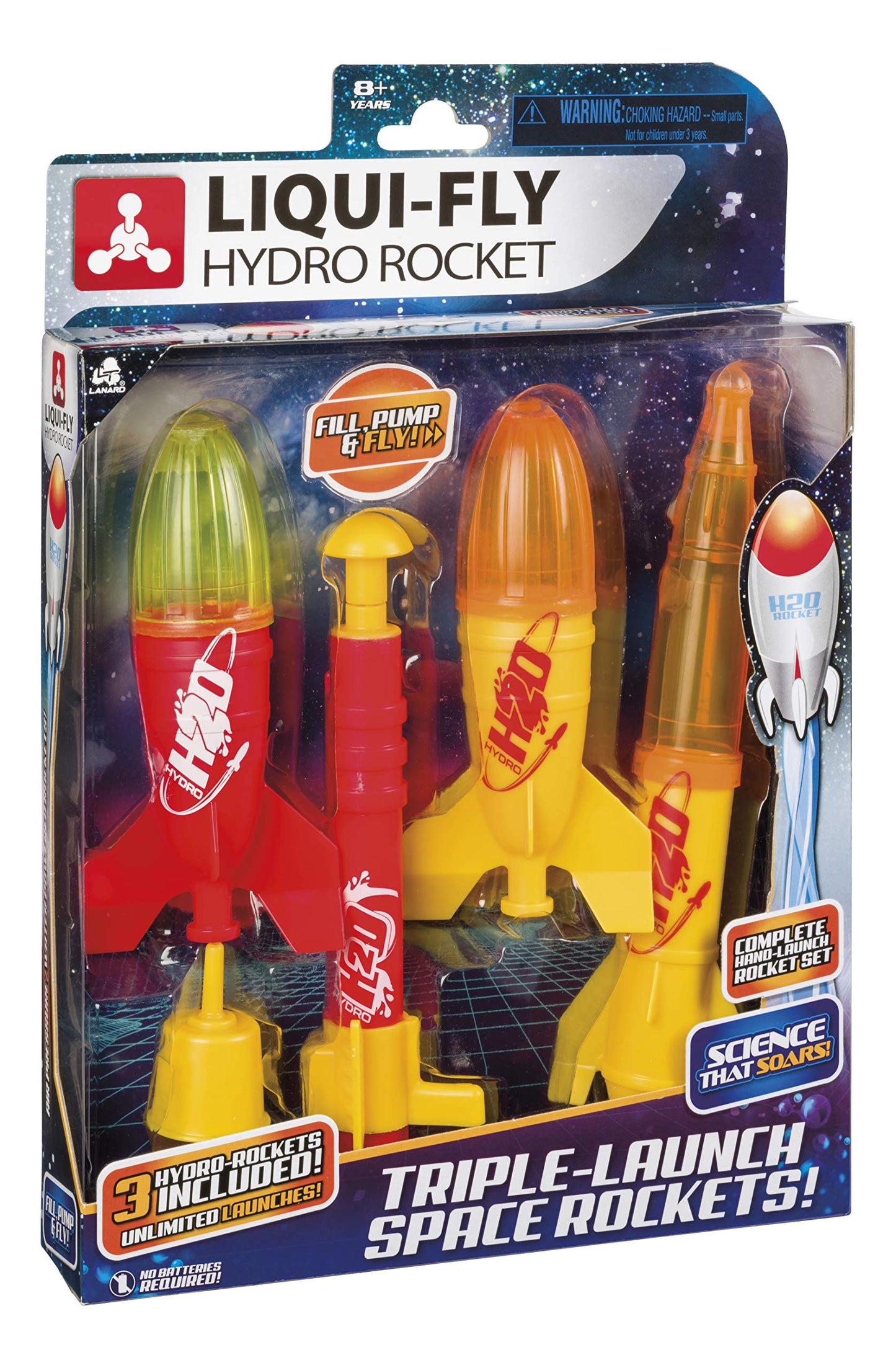 Cohetes de Agua Toysmith Liqui-Fly Hidro Rojo para Niños y Niñas