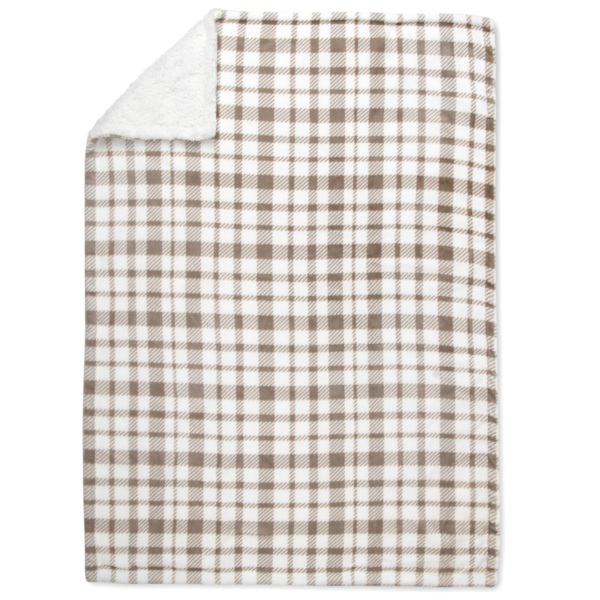 Jessica Simpson - Manta de terciopelo de lujo con estampado de felpa para recién nacidos, bebés y niños pequeños (cuadros topo)