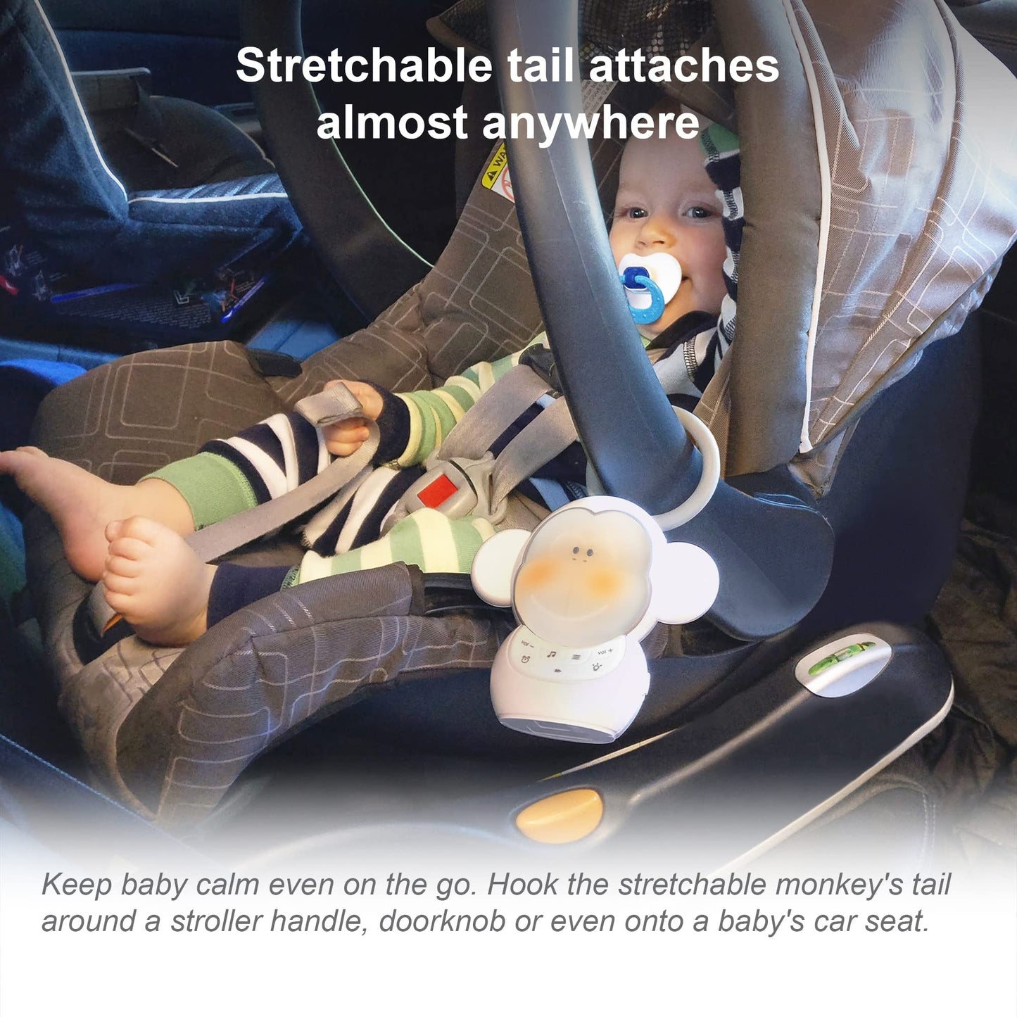 Monitor de Bebé VTech Blanco con Luz Nocturna Suave y Sonidos Relajantes