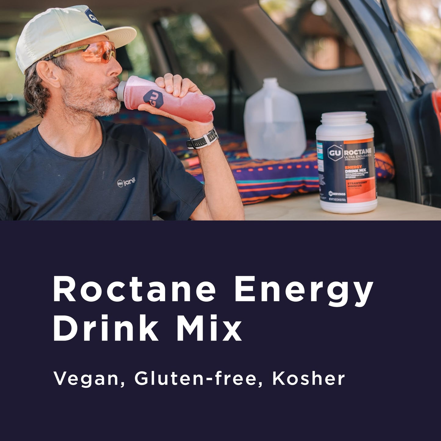 GU Energy Roctane Ultra Endurance, Mezcla de Bebidas Energéticas, Limón - Baya, Paquete de 10 Piezas