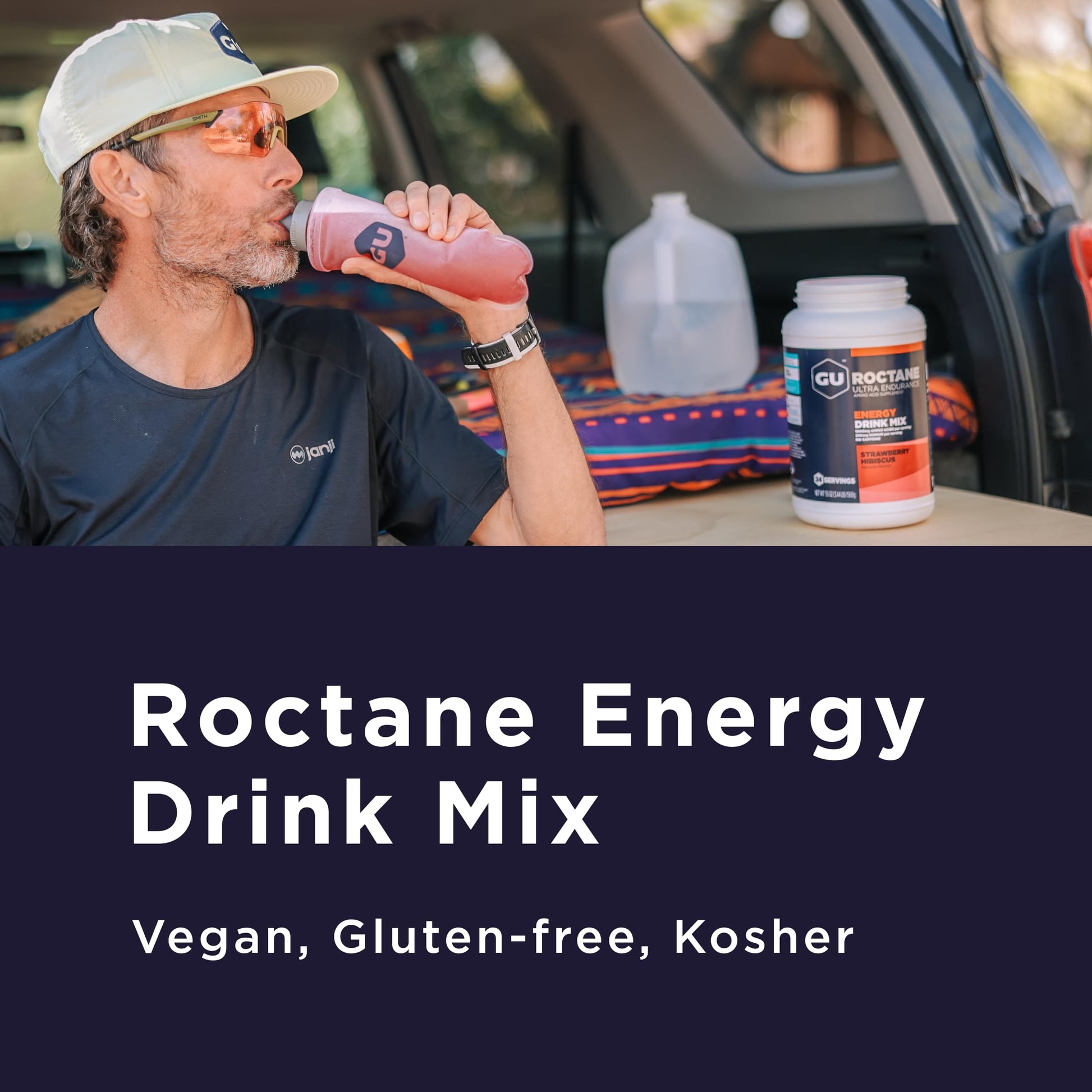 GU Energy Roctane Ultra Endurance, Mezcla de Bebidas Energéticas, Limón - Baya, Paquete de 10 Piezas