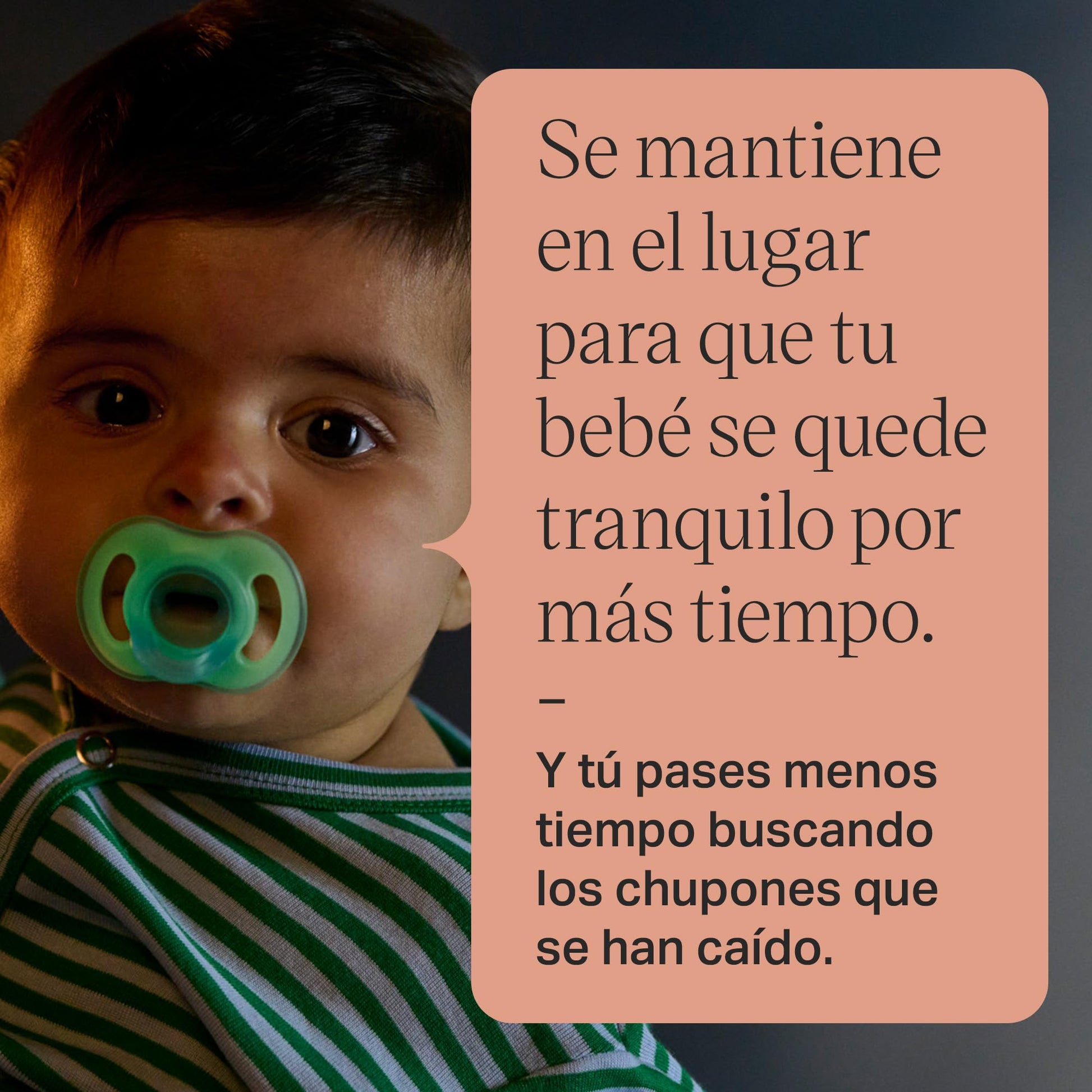 Chupetes Tommee Tippee Ultra-light Glow en la Noche Diseño de Una Pieza de Silicona para Bebé