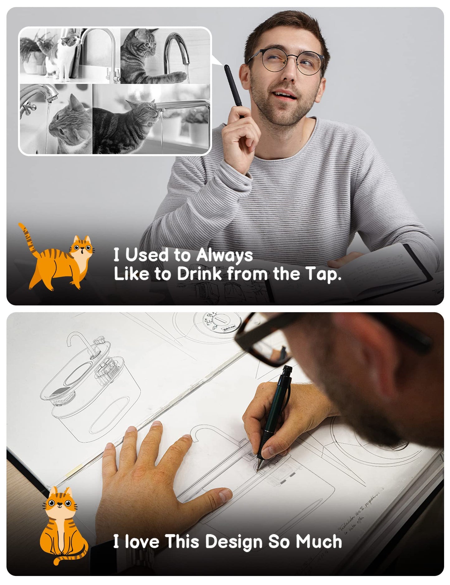 Fuente de Agua para Gatos SOOFPET Acero Inoxidable Automática con Bomba Silenciosa 3,2 l para Múltiples Mascotas