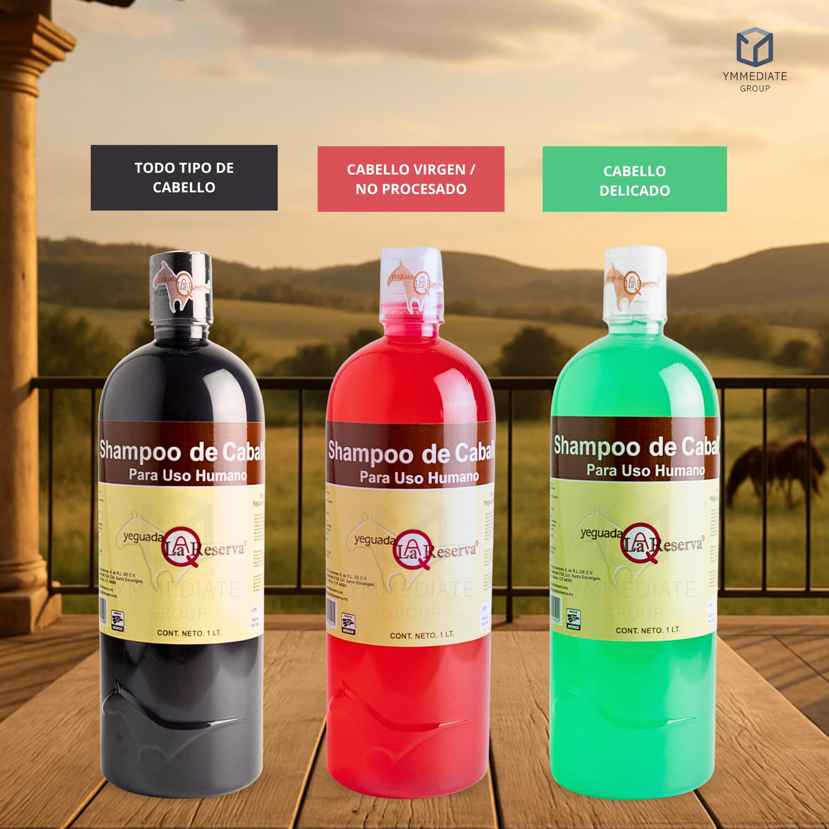 Shampoo Yeguada la Reserva producto original/El shampoo de caballo de uso humano anticaida y crecimiento del cabello