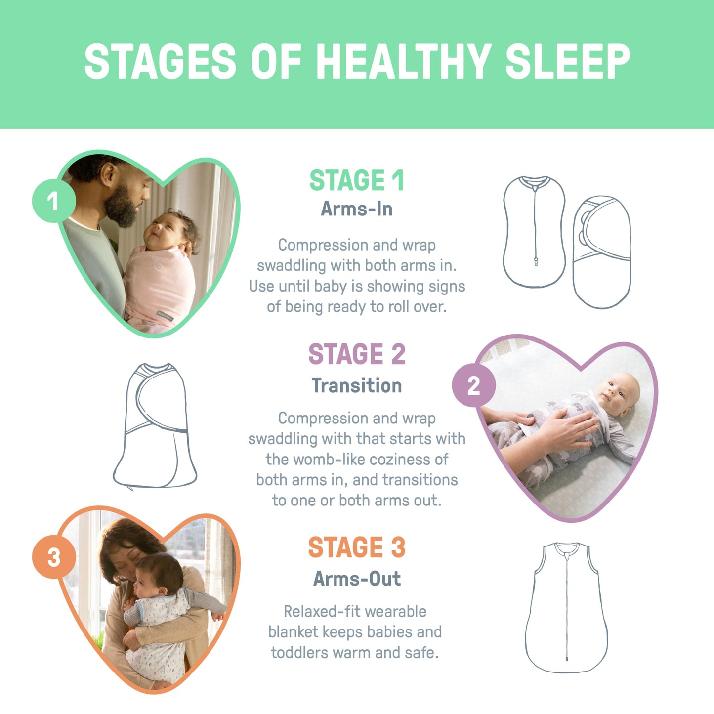 SwaddleMe - Envoltorio original de 3 piezas, diseño de lunares entrecruzados, pequeño