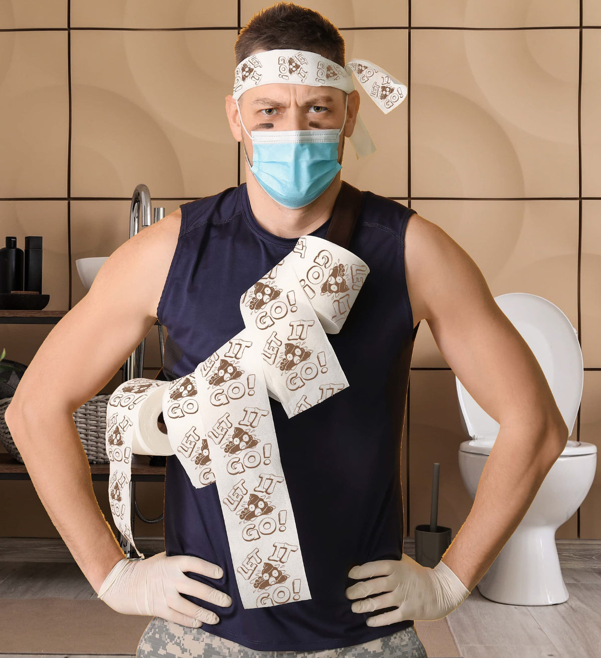 Papel Higiénico Impreso Let It Go de Printed TP Decorativo para Baño