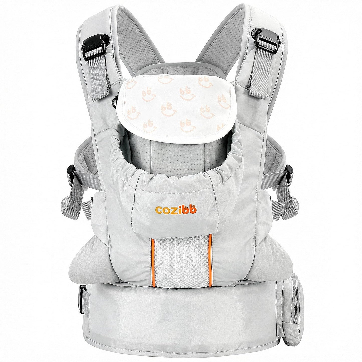 CoziBB - Portabebés 3 en 1 con cinturón de cintura con cojín de aire, ajustable y ergonómico, portabebés de recién nacido a niño para niños de 8 a 33 libras, portabebés con cinturón de doble bloqueo