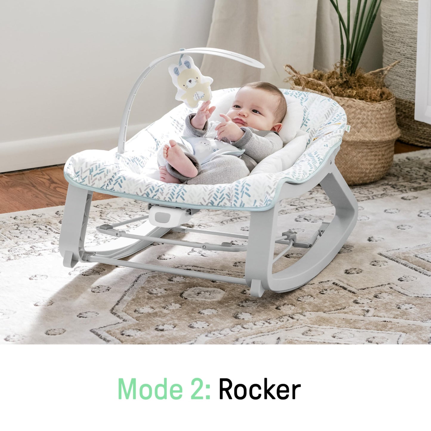Ingenuity Asiento y Mecedor 3 en 1 para Bebés 0 a 30 Meses