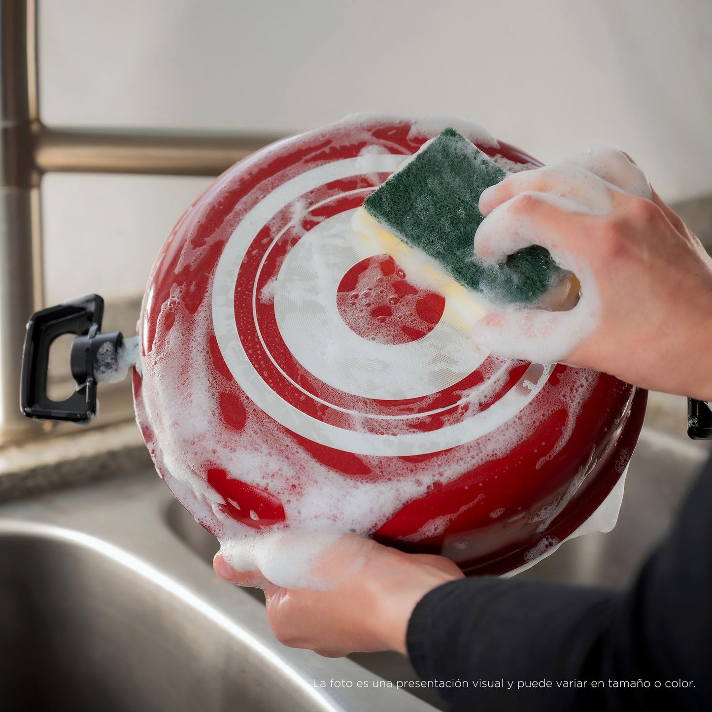 Ekco | Batería de Cocina con Antiadherente Classic 15 Piezas de Aluminio - Color Rojo