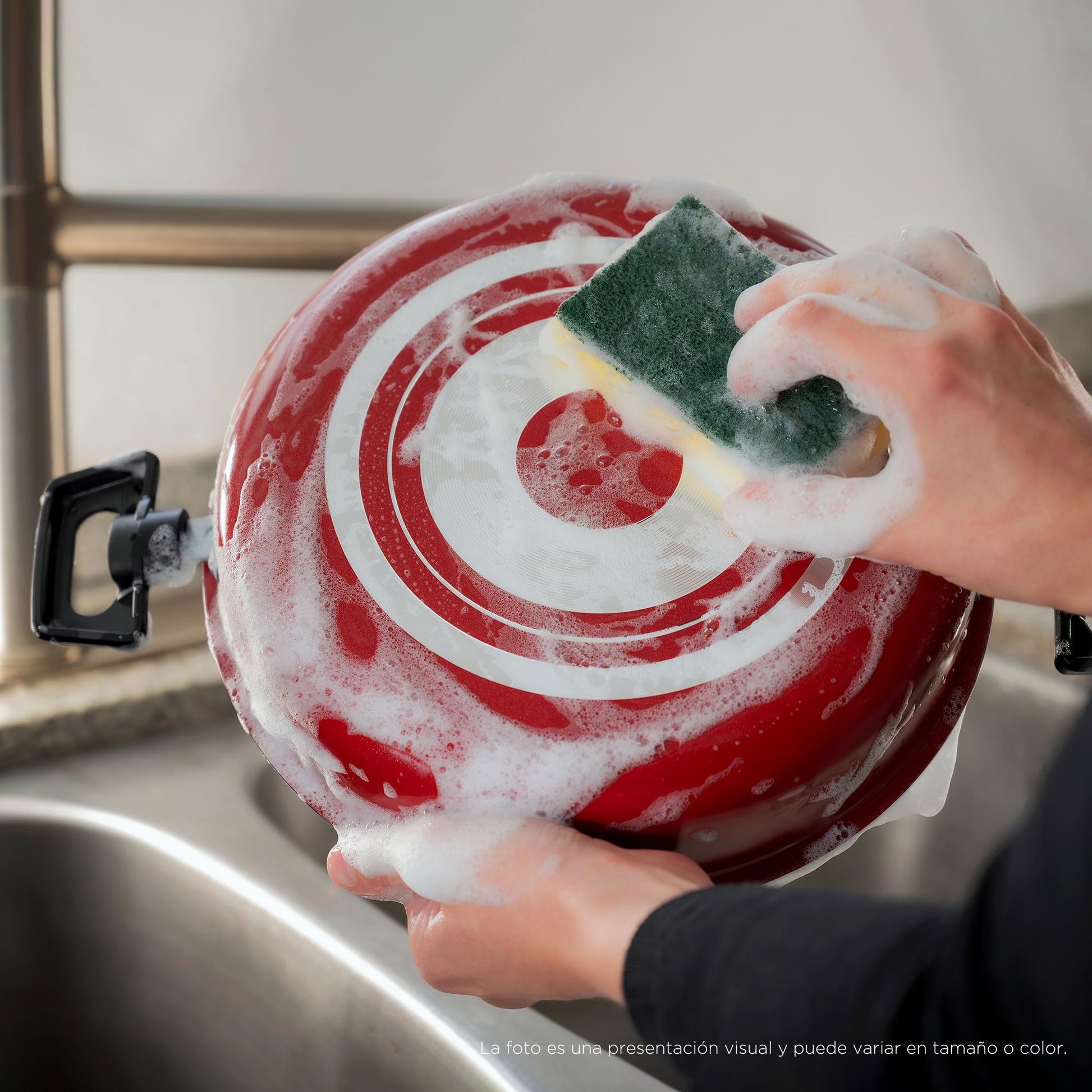 Ekco | Batería de Cocina con Antiadherente Classic 15 Piezas de Aluminio - Color Rojo