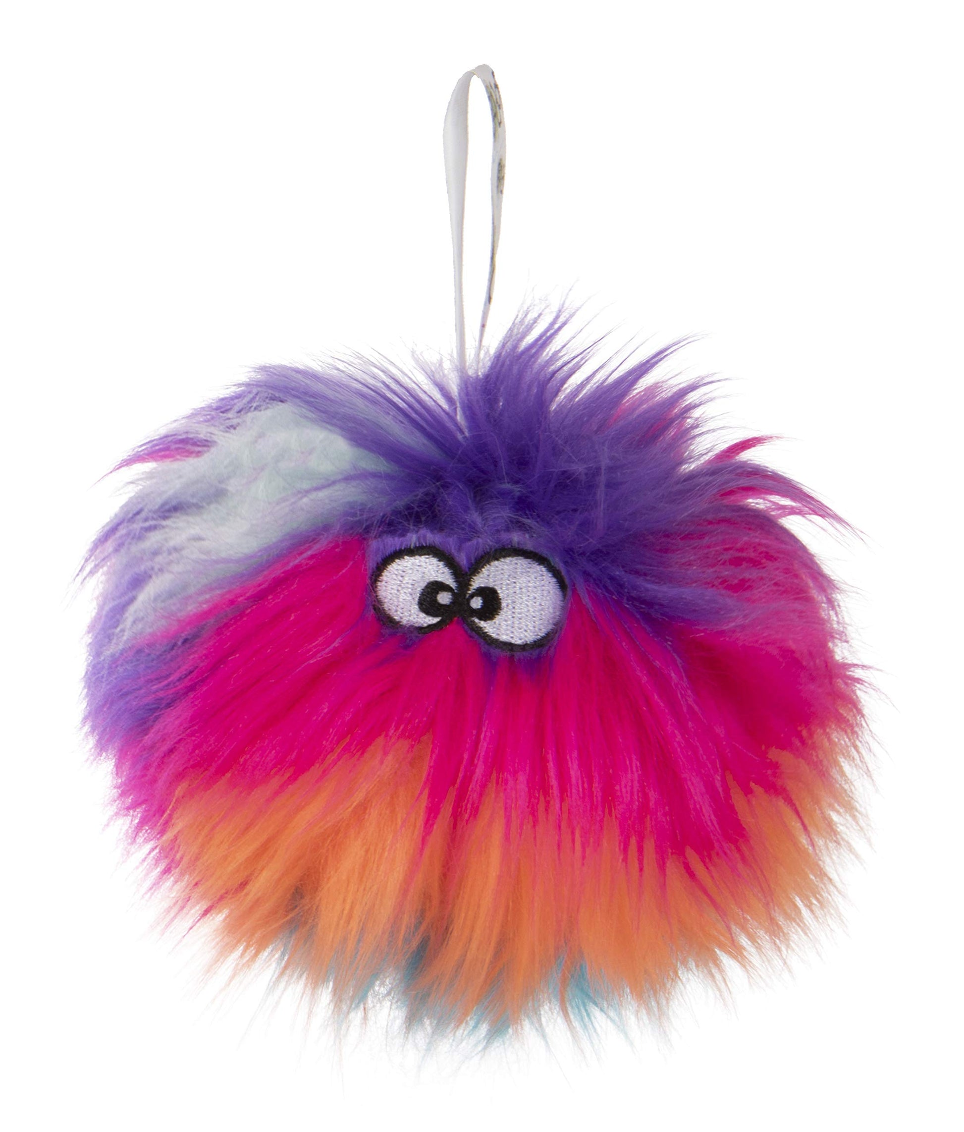 goDog Just for Me Furballz Juguete de Peluche chirriante para Perro, tecnología de protección para Masticar, Arco Iris Fresco, Mini