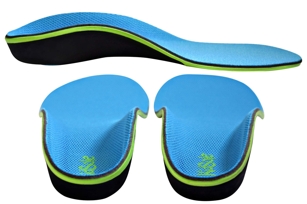 Plantilla de Soporte KidSole Stealth Fighter Negro con Arco Alto y Espuma Viscoelástica para Niños