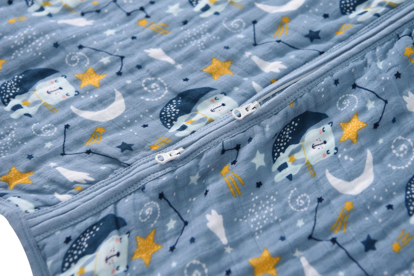 TADO MUSLIN - Saco de dormir para bebé, de 0 a 6 meses, manta para bebés, 100% algodón orgánico, cierre de 2 vías, YKK 0.5 TOG, sacos de dormir para niños pequeños