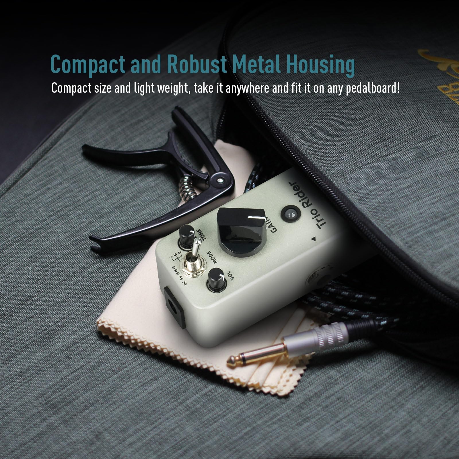 Pedal de Guitarra Overdrive SONICAKE 3 Sonidos Legendarios para Guitarra Eléctrica y Bajo