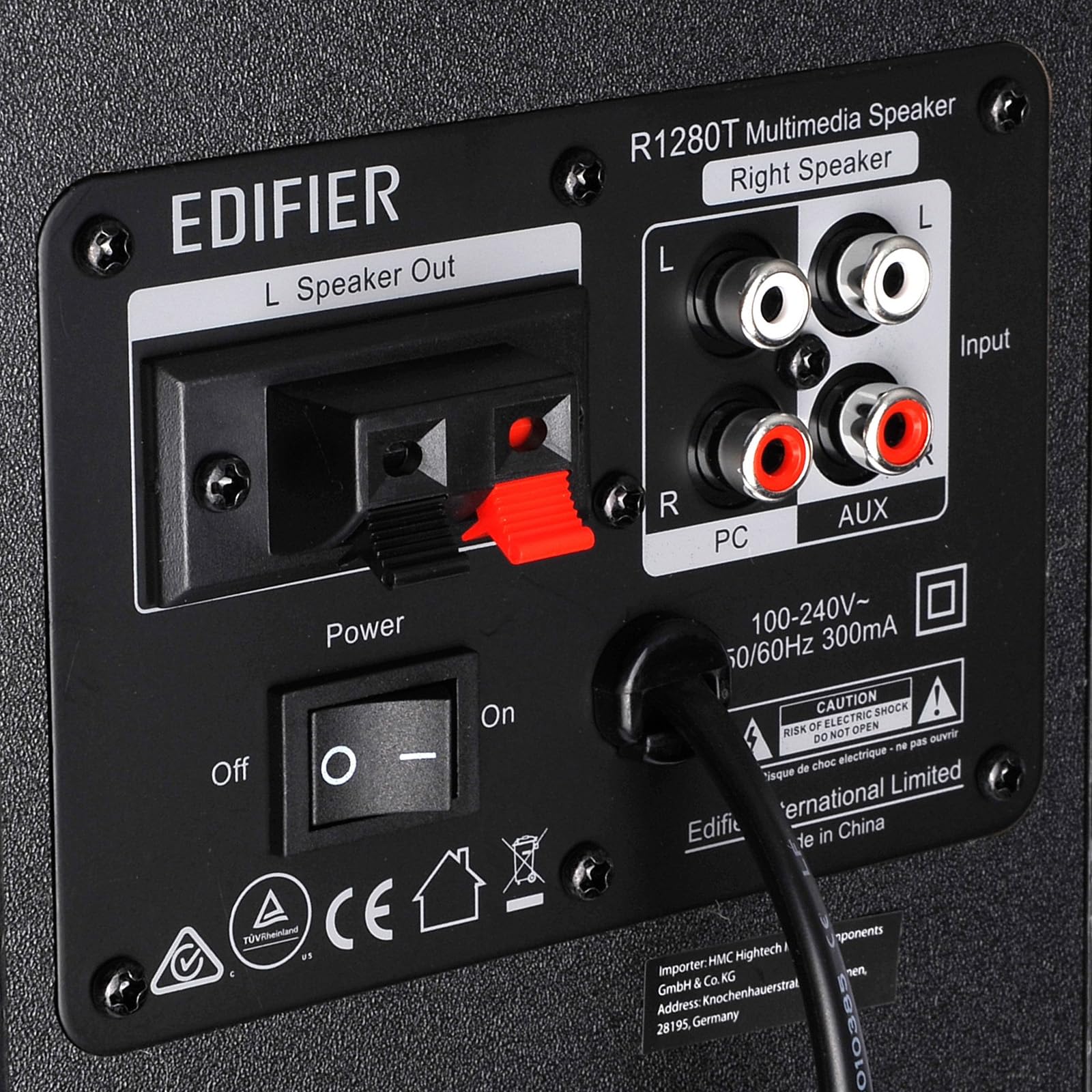 Edifier R1280T - Altavoces de estantería alimentados - 2.0 monitores de Campo cercano Activos - Altavoz de Monitor de Estudio - Negro - 42 vatios RMS