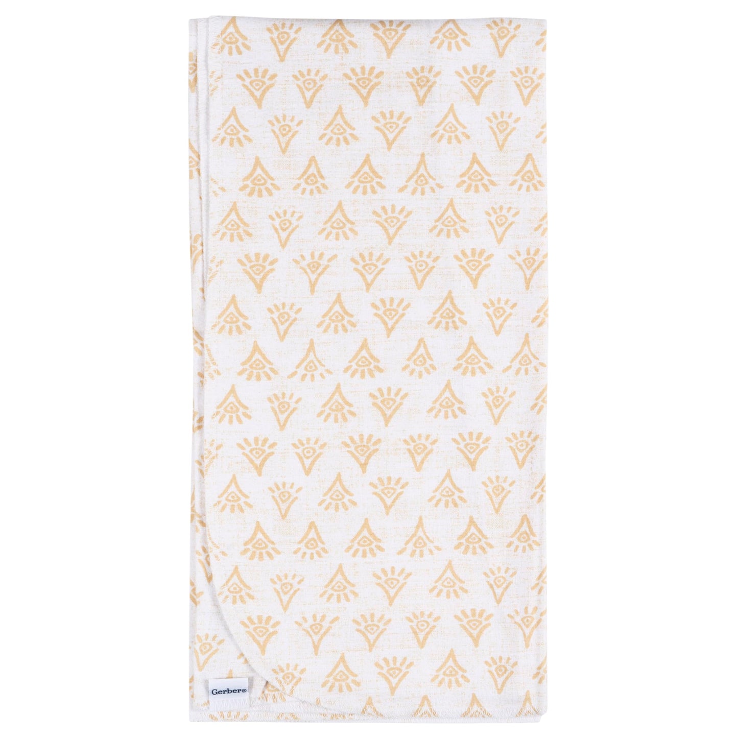 Gerber - Mantas Unisex para bebé, 100% Franela de algodón, 30 x 30 Pulgadas (Paquete de 4), Animal Geo Girl, Talla única