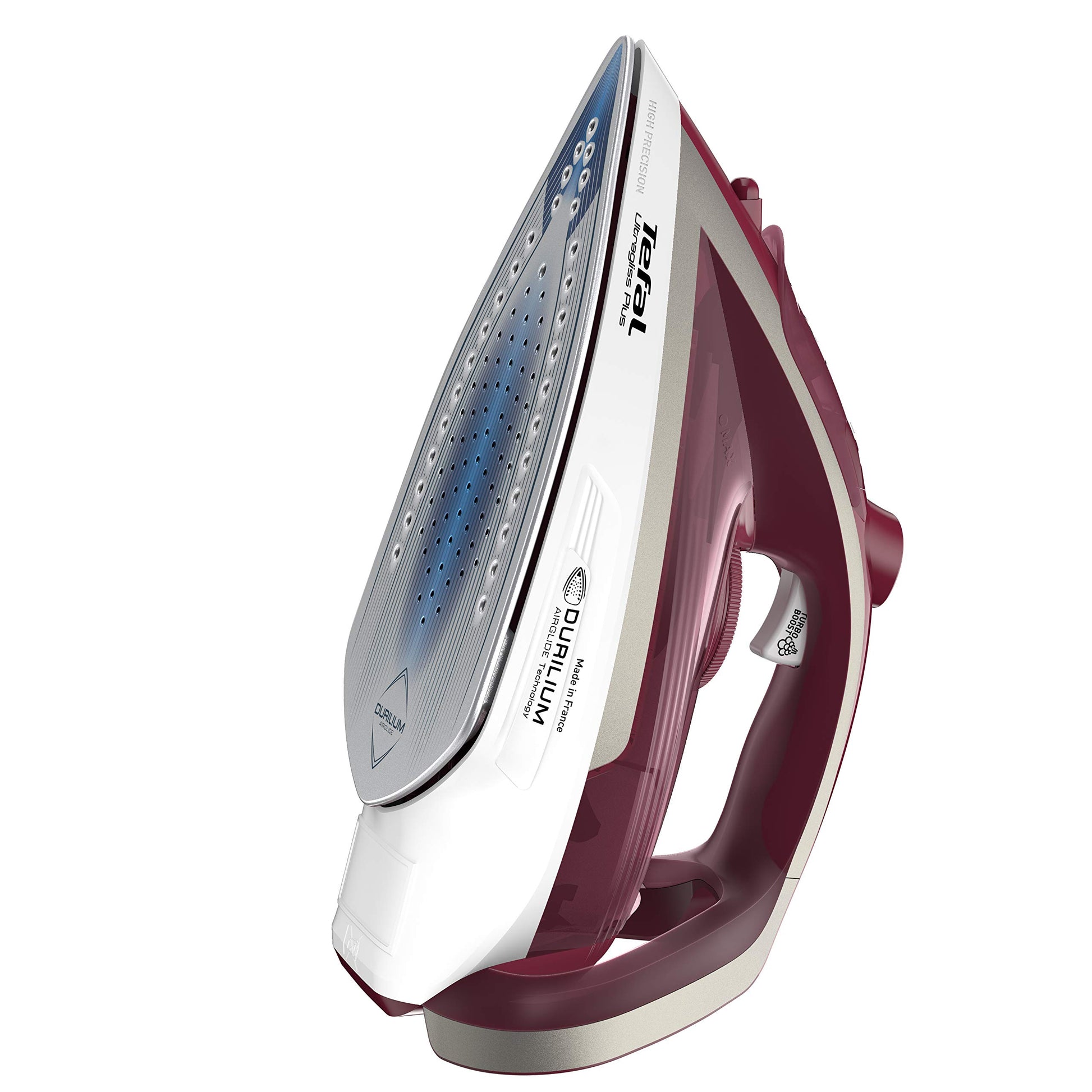 Plancha de Vapor Tefal Ultragliss Plus rojo blanco con Suela Resistente a Arañazos