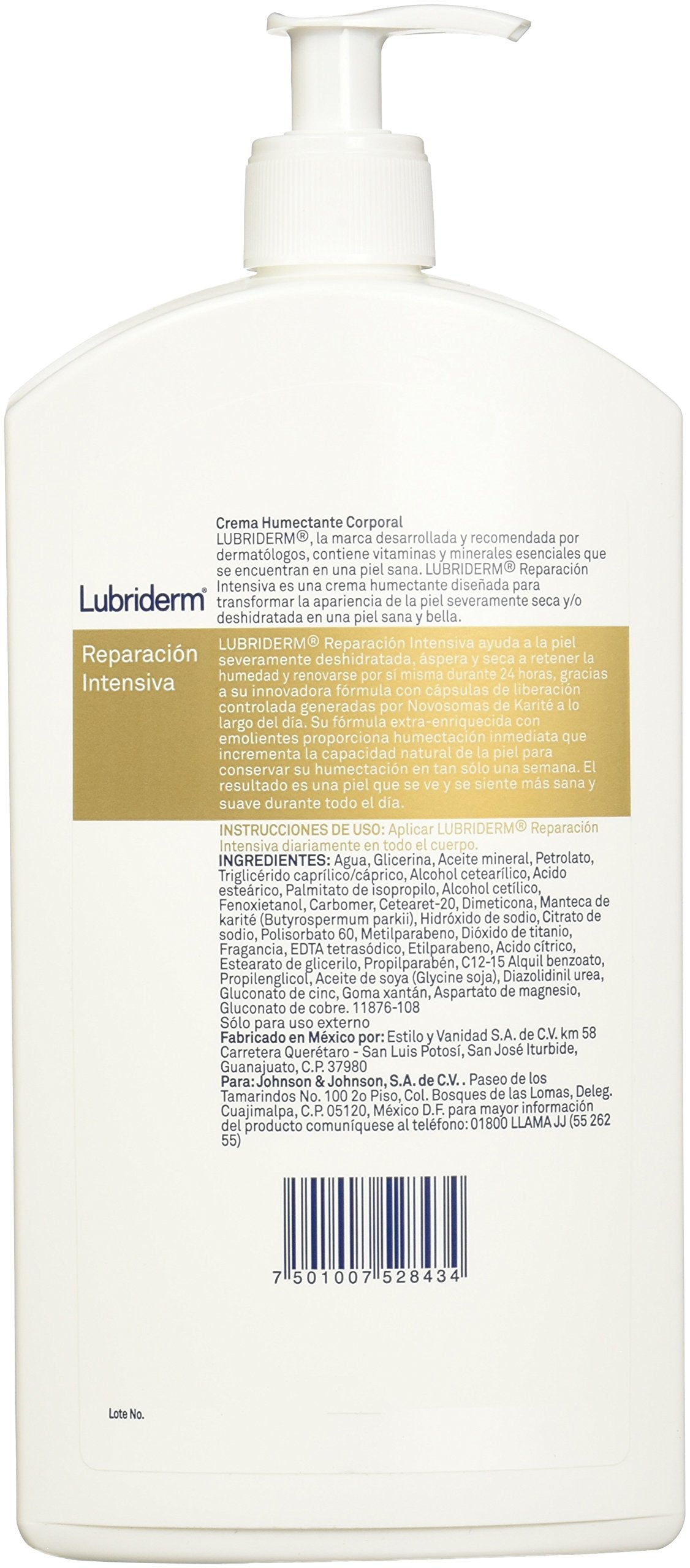 Lubriderm Crema Corporal Intense Repair, 946 ml