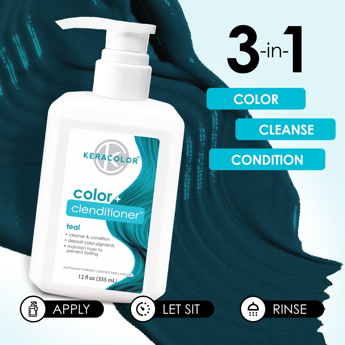 Acondicionador Keracolor verde azulado Plus
