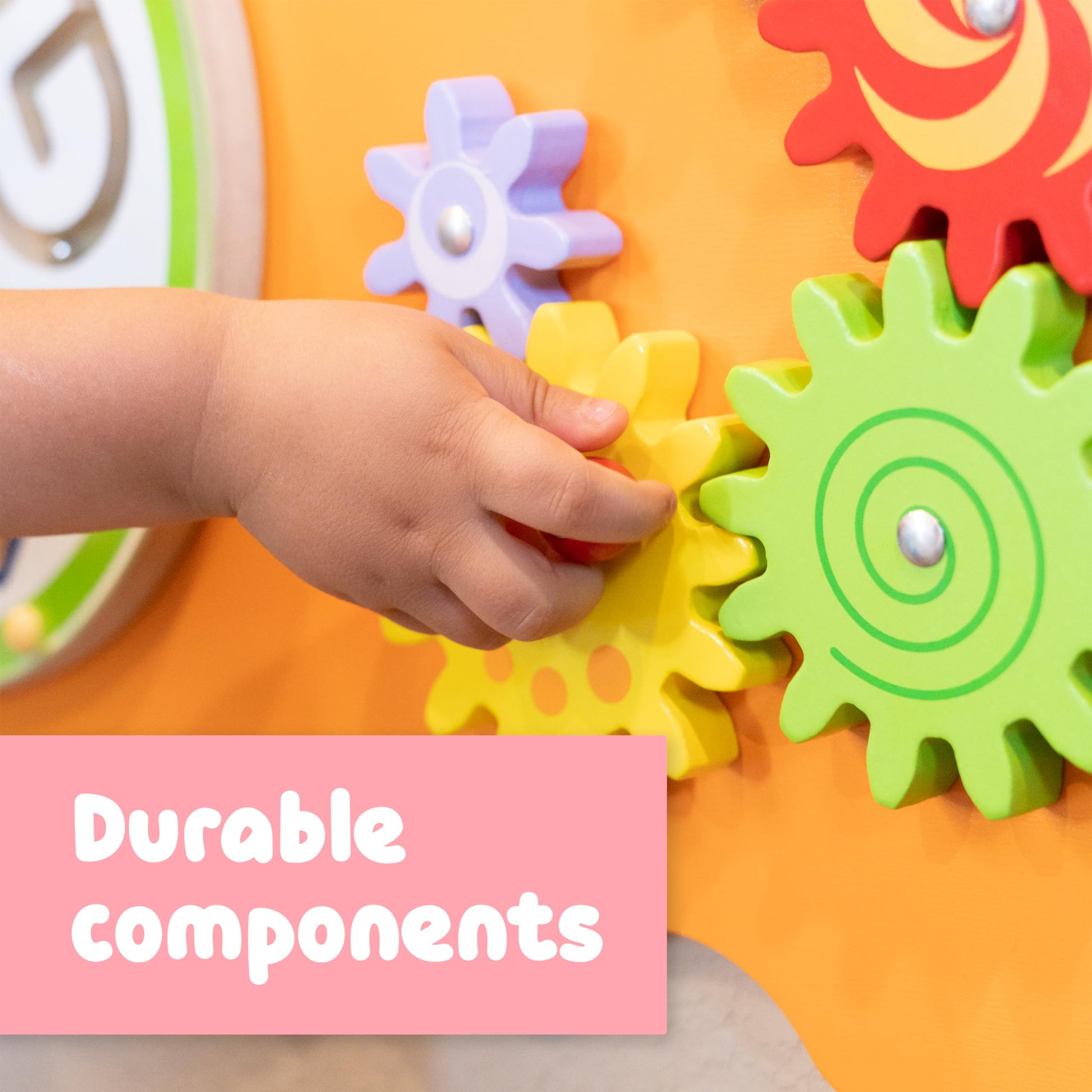 Panel de Actividades de Pared SPARK & WOW Bear Multicolor Montessori para Niños Pequeños
